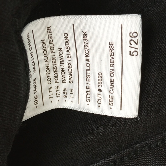 KanCan East Hartford High Rise Button Fly Black Skinny Size 5/26 - Picture 7 of 14